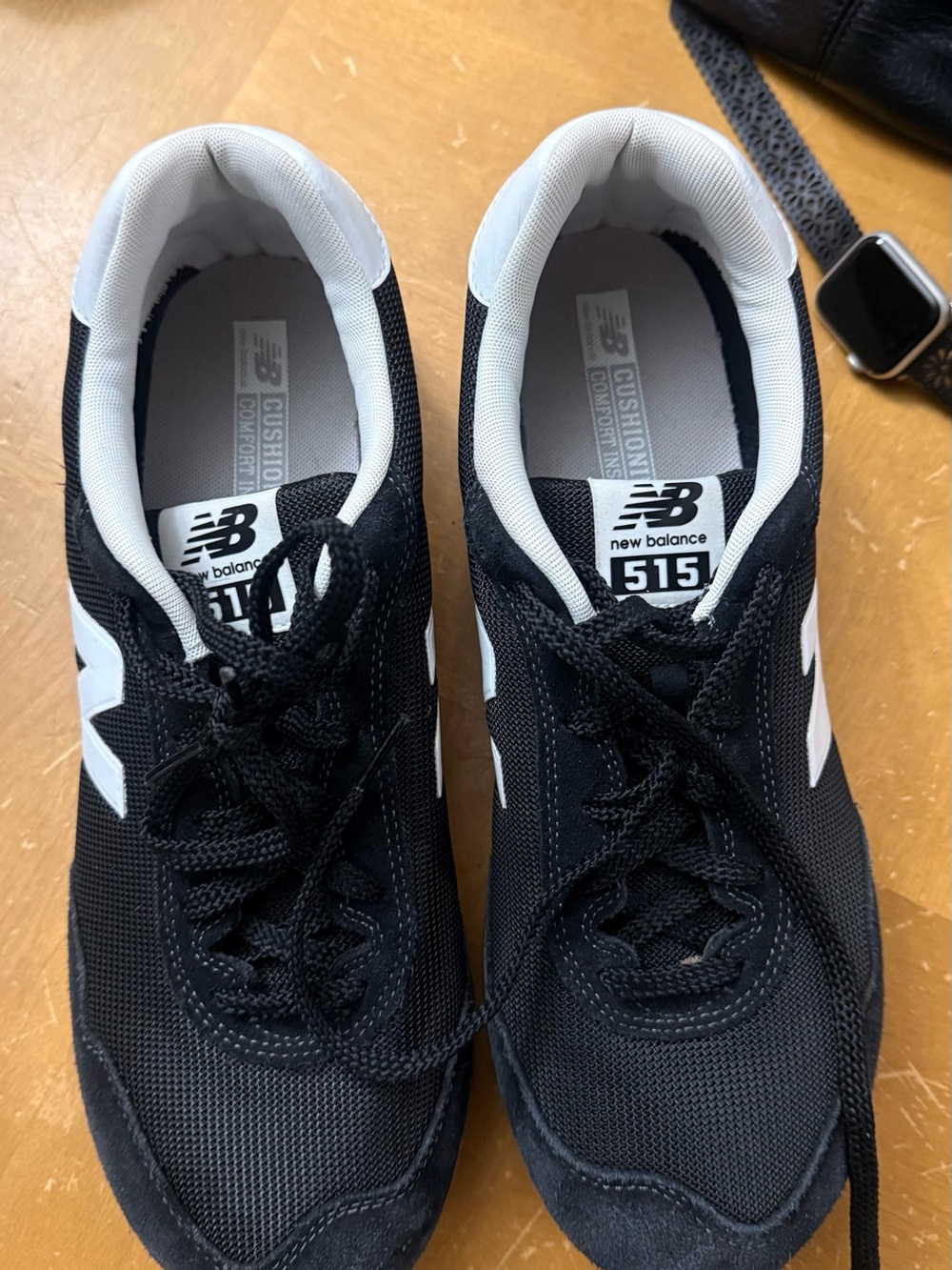 New Balance 515 Men's Black & White Athletic Sneakers
